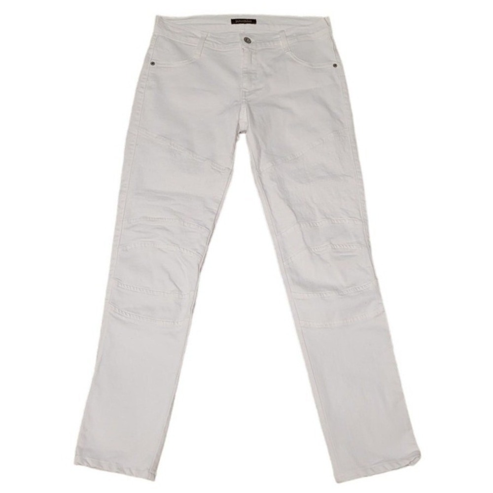 James Jeans‎ Moto Slim Skinny Jeans Womens Size 29 White Biker Edgy Cotton Denim